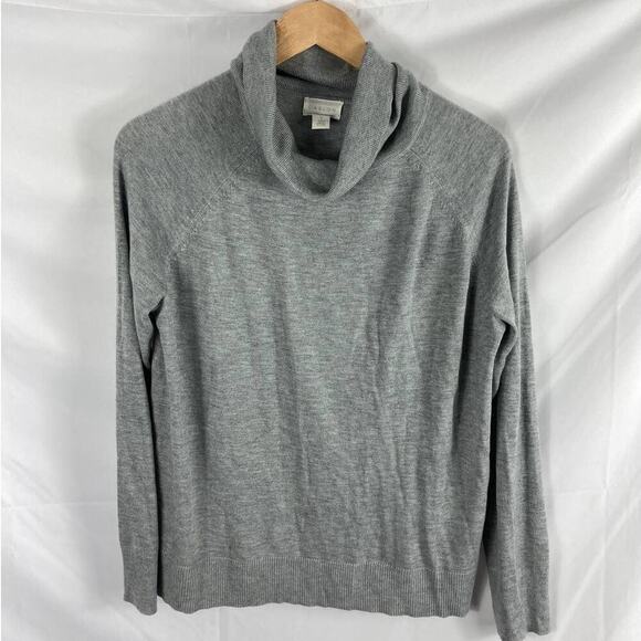 NWOT Caslon Cowl Neck Grey Sweater size Small - Picture 1 of 4